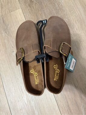 Mountain Sole Brown Buckle Slip-On Clogs size 10 and 11